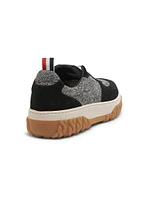 Letterman Wool & Suede Low-Top Sneakers