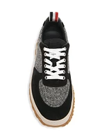 Letterman Wool & Suede Low-Top Sneakers