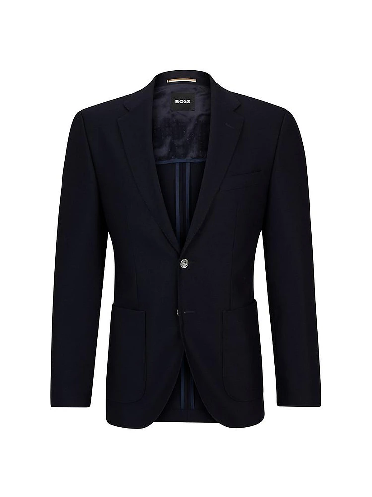 Regular-Fit Jacket Virgin Wool