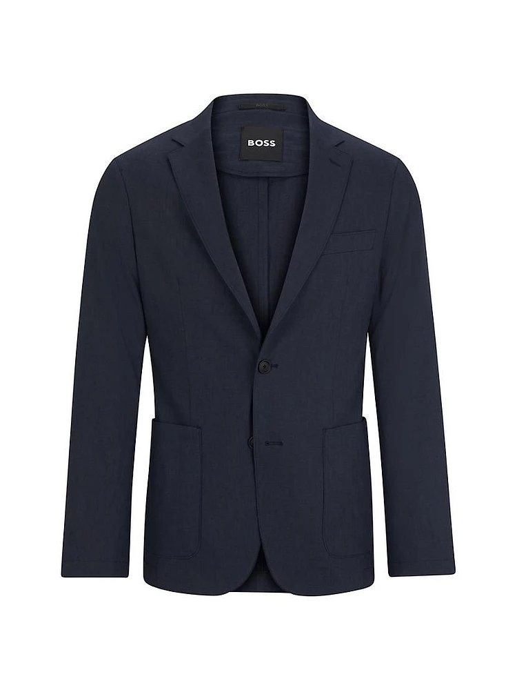 Slim-Fit Single-Breasted Jacket