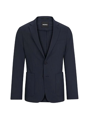 Slim-Fit Single-Breasted Jacket