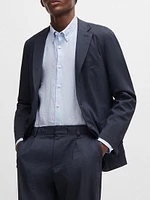 Slim-Fit Single-Breasted Jacket