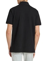 Jacquard Logo Stretch-Cotton Polo Shirt