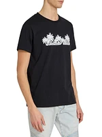 Palm Logo Cotton T-Shirt