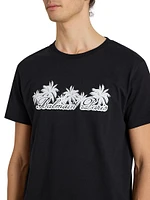 Palm Logo Cotton T-Shirt