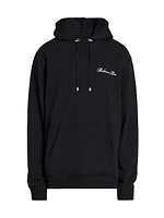 Logo-Embroidered Cotton Hoodie