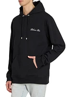 Logo-Embroidered Cotton Hoodie