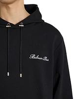 Logo-Embroidered Cotton Hoodie