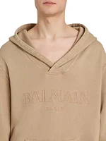 Logo-Embroidered Cotton Hoodie