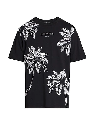 Palm Tree Cotton T-Shirt