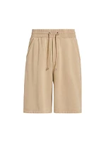 Logo-Embroidered Cotton Bermuda Shorts