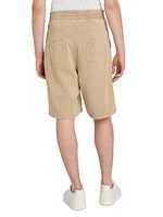 Logo-Embroidered Cotton Bermuda Shorts