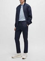 Slim Fit Jacket a Linen Blend