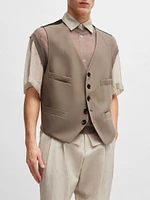 Five-Button Waistcoat Wool