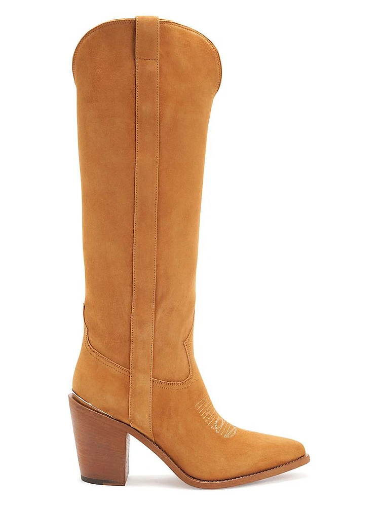 Leigh Anne 90MM Suede Knee-High Boots