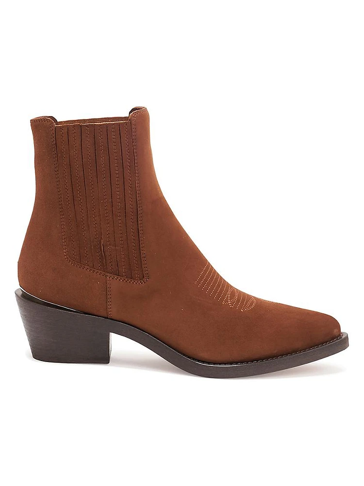 55MM Loulou Suede Ankle Boots