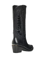 Whitney 55MM Crocodile-Embossed Leather Boots