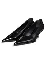 The Wedge Heel Leather Pumps