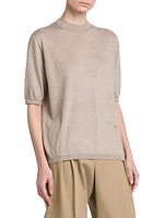 Short-Sleeve Cashmere Sweater