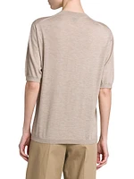 Short-Sleeve Cashmere Sweater