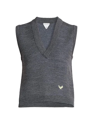 Logo Wool Sweater Vest