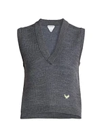 Logo Wool Sweater Vest