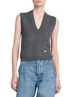 Logo Wool Sweater Vest