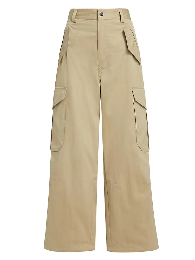 Compact Cotton Twill Trousers