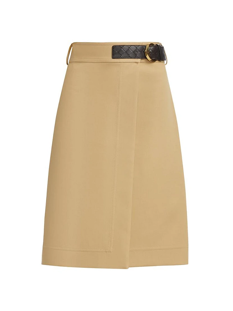 Double Cotton Canvas Skirt