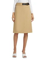 Double Cotton Canvas Skirt