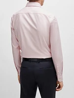 Slim Fit Shirt in Easy Iron Stretch Cotton Twill