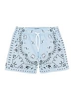 Little Boy's & Bandana Swim Trunks