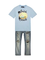 Little Boy's & MX1 Distressed Skinny Jeans