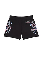 Liitle Boy's & Boy's Bandana Bones Stacked Shorts