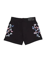 Liitle Boy's & Boy's Bandana Bones Stacked Shorts