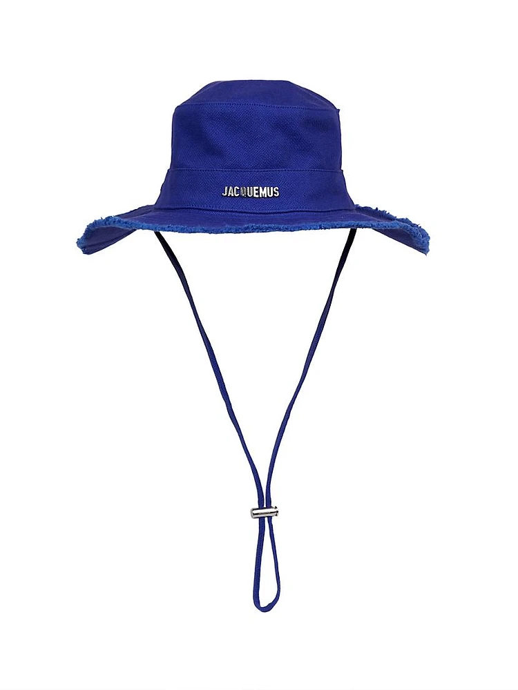 Frayed Cotton Bucket Hat