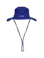 Frayed Cotton Bucket Hat