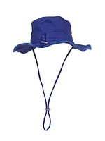 Frayed Cotton Bucket Hat