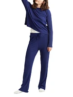 Luxe Rib-Knit Wide-Leg Pajamas