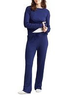 Luxe Rib-Knit Wide-Leg Pajamas