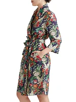 Clara Floral Cotton Robe