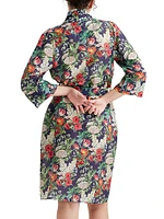 Clara Floral Cotton Robe