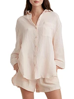 PJ Shirt Ashley Cotton Button-Front