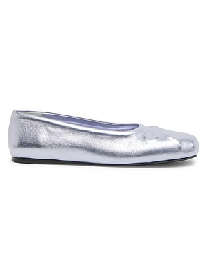 Dancer Metallic Leather Ballet Flats