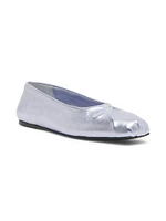 Dancer Metallic Leather Ballet Flats