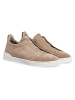 Suede Triple Stitch Sneakers