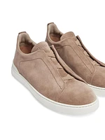 Suede Triple Stitch Sneakers