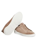 Suede Triple Stitch Sneakers