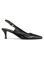 Trap 65MM Square-Toe Slingback Pumps