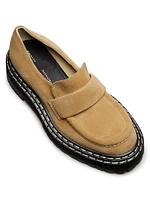 30MM Lug Sole Suede Loafers